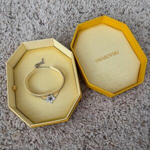 Swarovski Blue Star Stella Bracelet Rhodium Plated